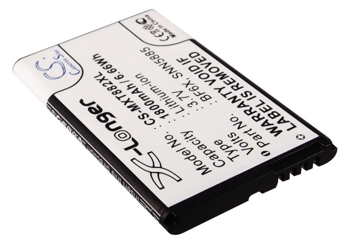 CS-MXT882XL : Battery for Motorola XT882, Droid 3, XT862 and others - Replaces Motorola BF6X, SNN5885, SNN5885A