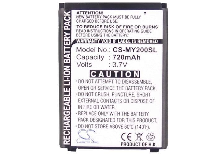 CS-MY200SL : Battery for Sagem MY-202X, MY-300X, MY-300Y and others - Replaces Sagem WT048000800, 188881300, SA7A-SN2 and others