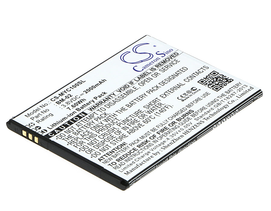 CS-MYC100SL : Battery for MyPhone Cube - Replaces MyPhone BM-02