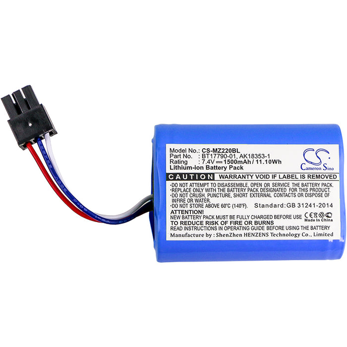 CS-MZ220BL : Battery for Zebra IMZ320, MZ220, MZ320 and others - Replaces Zebra BT17790-1, AK18353-1, BT17790-2 and others