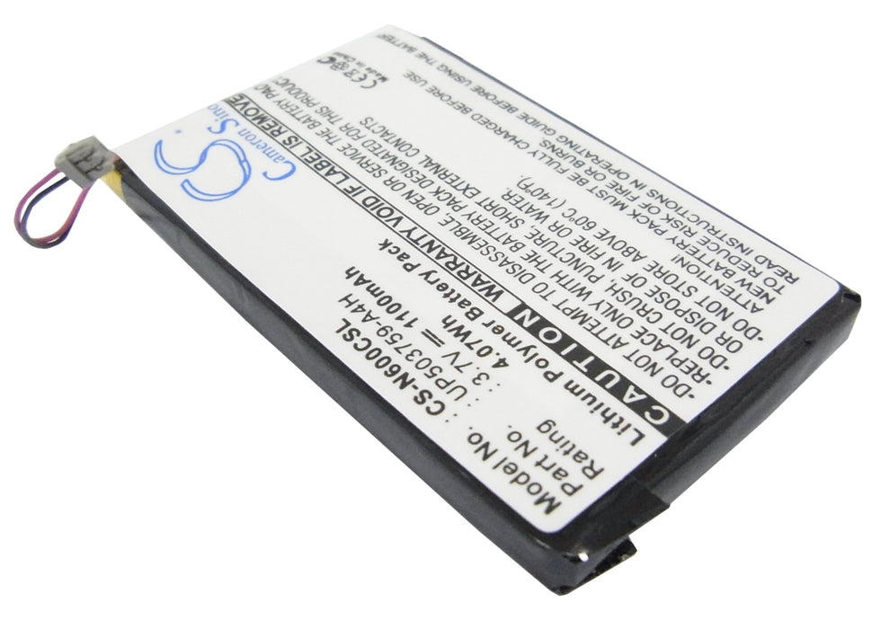 CS-N600CSL : Battery for Sony Clie PEG-N600C, Clie PEG-N610, Clie PEG-N610C and others - Replaces Sony UP503759-A4H