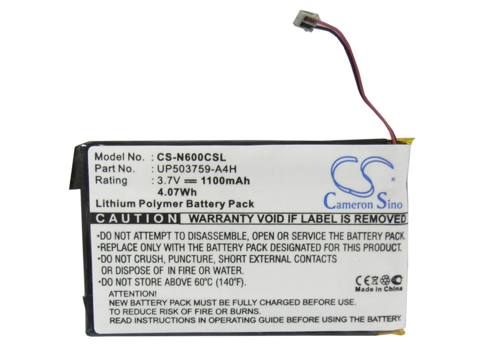 CS-N600CSL : Battery for Sony Clie PEG-N600C, Clie PEG-N610, Clie PEG-N610C and others - Replaces Sony UP503759-A4H