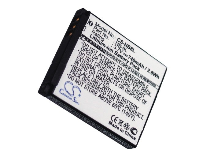 CS-NB8L : Battery for Canon PowerShot A3000, PowerShot A3000 IS, PowerShot A3100 and others - Replaces Canon NB-8L