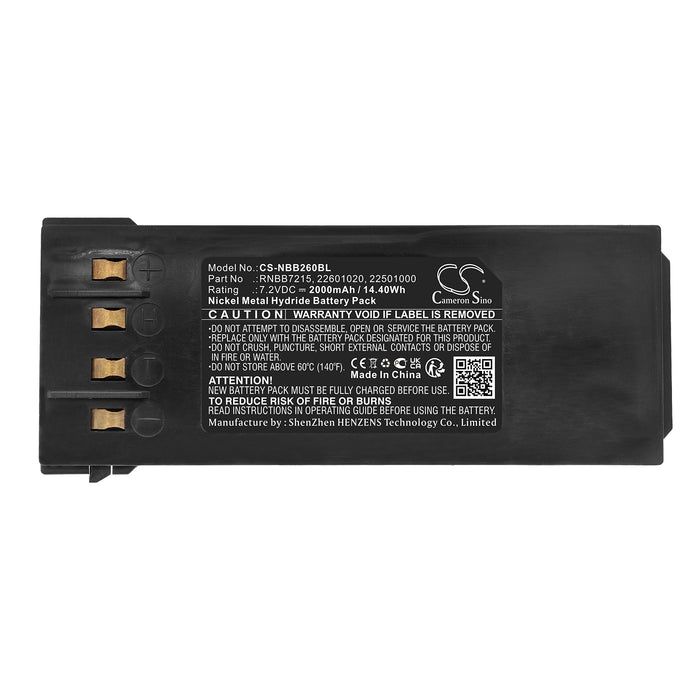 CS-NBB260BL : Battery for HIAB 095, 102, 077 HIDUO and others - Replaces NBB RNBB7215, 22601020, 22501000 and others