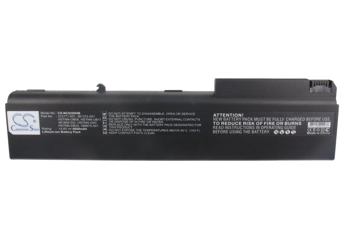 CS-NC8200HB : Battery for HP Business Notebook 8700, Business Notebook nw8440 Mobile Workstation, Business Notebook 8510w Mobile Workstation and others - Replaces HP 372771-001, 381374-001, 398876-001 and others