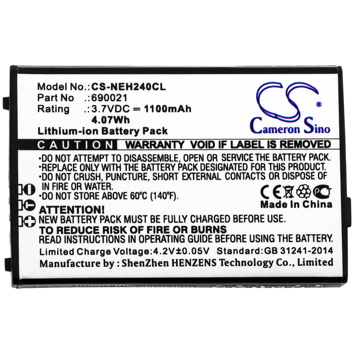 CS-NEH240CL : Battery for NEC MH240 - Replaces NEC 690021