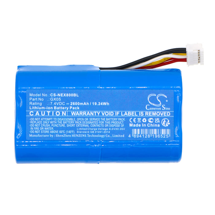 CS-NEX800BL : Battery for NEXGO N86 - Replaces NEXGO GX05