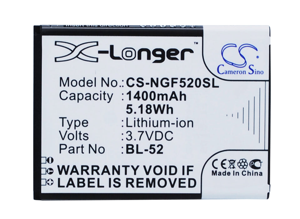 CS-NGF520SL : Battery for NGM Forward Young - Replaces NGM BL-52