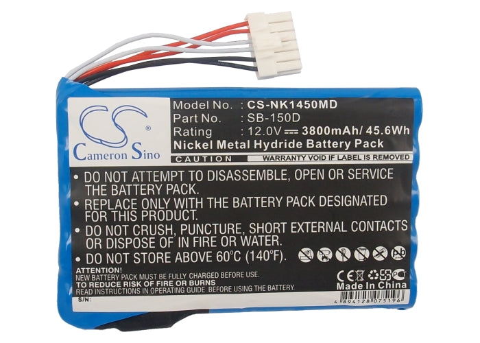 CS-NK1450MD : Battery for Nihon Kohden ECG-1500, ECG-1510, ECG-1560 and others - Replaces Nihon Kohden SB-150D, X073