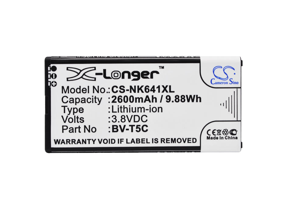 CS-NK641XL : Battery for Microsoft Lumia 640, RM-1073, RM-1072 - Replaces Microsoft BV-T5C