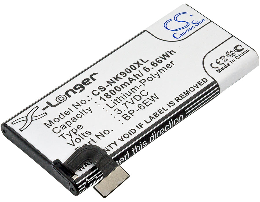 CS-NK900XL : Battery for Nokia Lumia 900, Lumia 900 4G LTE - Replaces Nokia BP-6EW