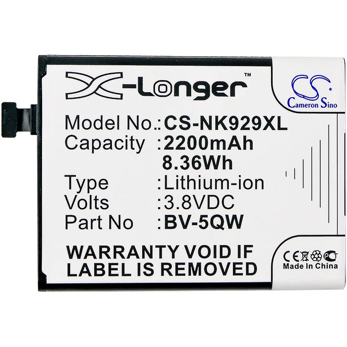 CS-NK929XL : Battery for Microsoft Lumia 929, RM927, Lumia 930 - Replaces Microsoft BV-5QW