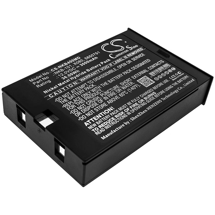 CS-NKB400MD : Battery for Nihon Kohden BSM-4000, BSM-5100, TEC 825 and others - Replaces Nihon Kohden NKB-101, X060, 5650751 and others