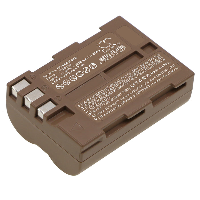 CS-NKD100MU : Battery for NIKON D100, D200, D50 and others - Replaces NIKON EN-EL3e