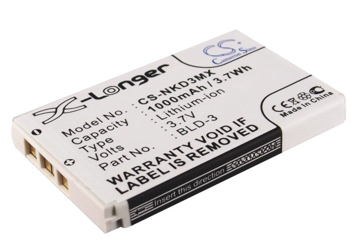 CS-NKD3MX : Battery for Nokia 7250i, 7210, 6610 and others - Replaces Nokia BLD-3