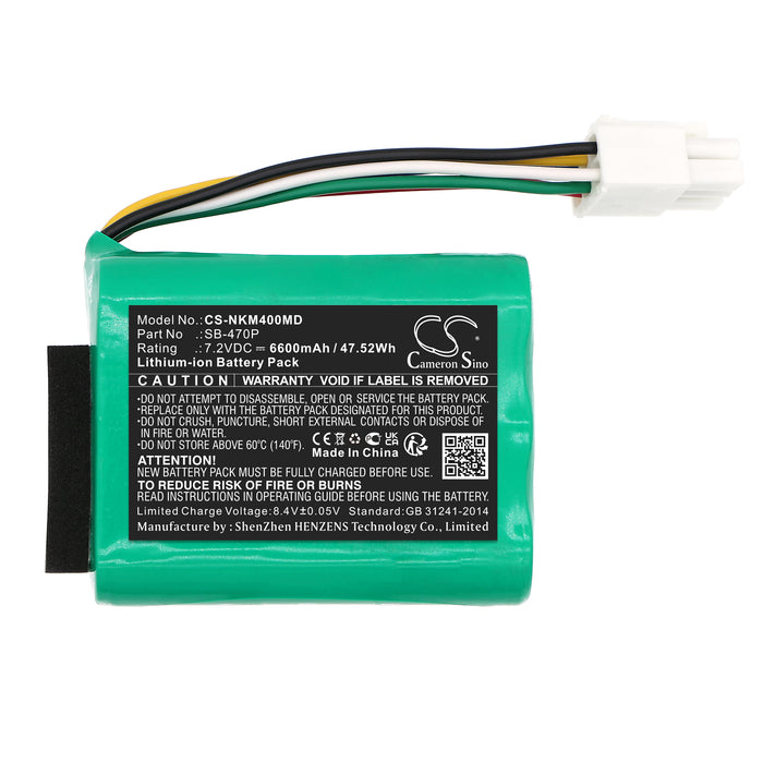 CS-NKM400MD : Battery for Nihon Kohden PVM-4000, PVM-4761 - Replaces Nihon Kohden SB-470P