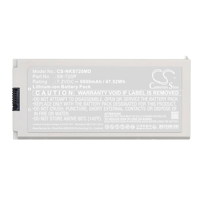 CS-NKS720MD : Battery for Nihon Kohden Lifescope SVM-7200, Defibrillation Monitor, SVM-7200 and others - Replaces Nihon Kohden SB-720P, SB-710P