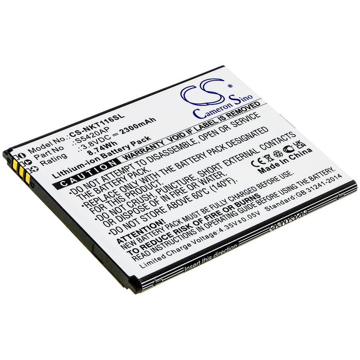 CS-NKT116SL : Battery for Nokia C1 2019, TA-1165 - Replaces Nokia S5420AP