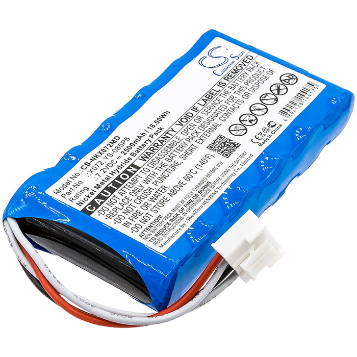 CS-NKX072MD : Battery for Nihon Kohden OLV-2700 Monitor, OLG-2800 Monitor, OLV-2700 and others - Replaces Nihon Kohden X072, YS-085P6