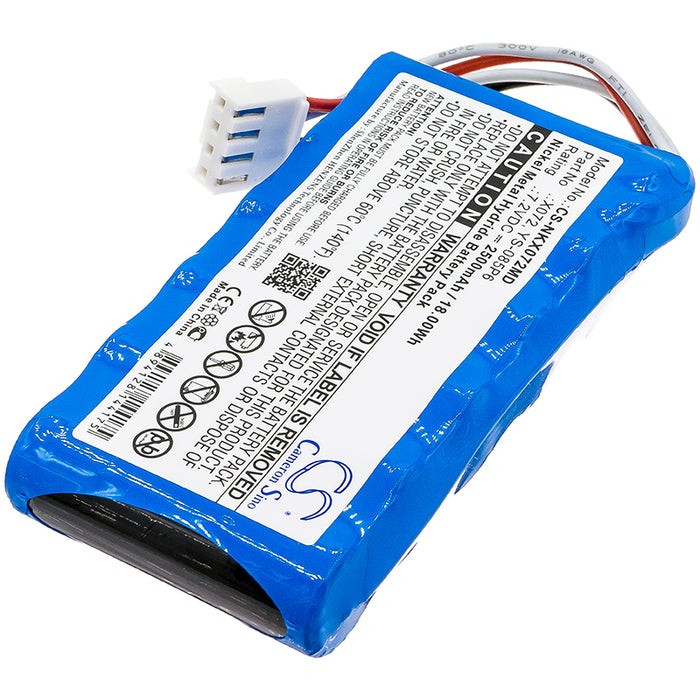 CS-NKX072MD : Battery for Nihon Kohden OLV-2700 Monitor, OLG-2800 Monitor, OLV-2700 and others - Replaces Nihon Kohden X072, YS-085P6