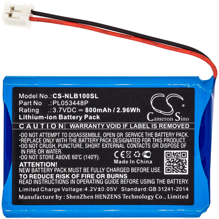 CS-NLB100SL : Battery for Nolan N-COM B1, N43, N71 and others - Replaces Nolan PL053448P