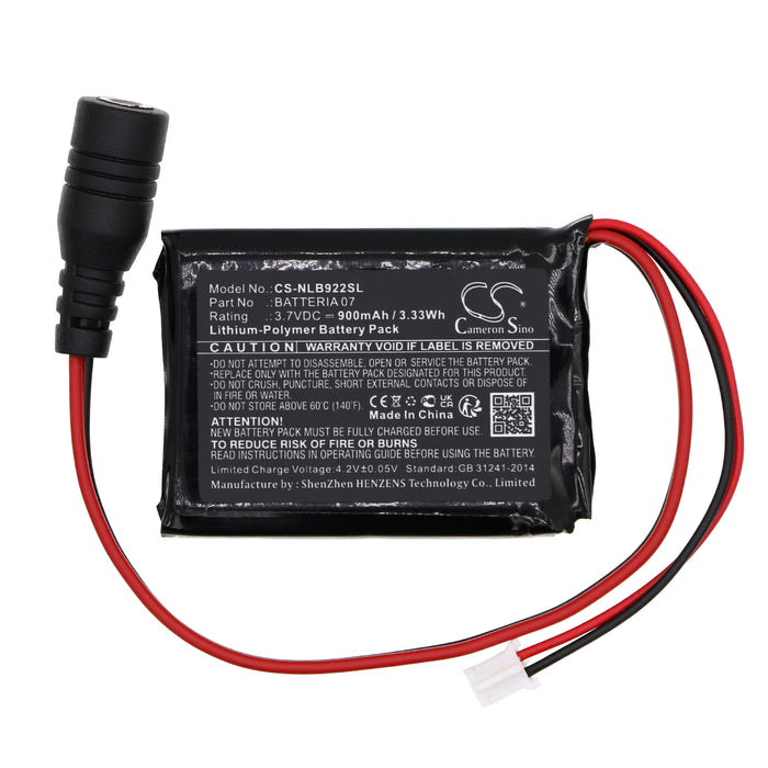 CS-NLB922SL : Battery for Nolan N-COM B902 L, N-COM B902 R - Replaces Nolan BATTERIA 07, SPCOM00000109