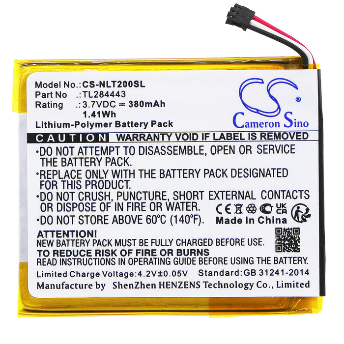CS-NLT200SL : Battery for Nest Learning Thermostat 2nd Generation, Learning Thermostat 3rd Generation, T3007ES and others - Replaces Nest TL284443, GB-S10-284449-0100
