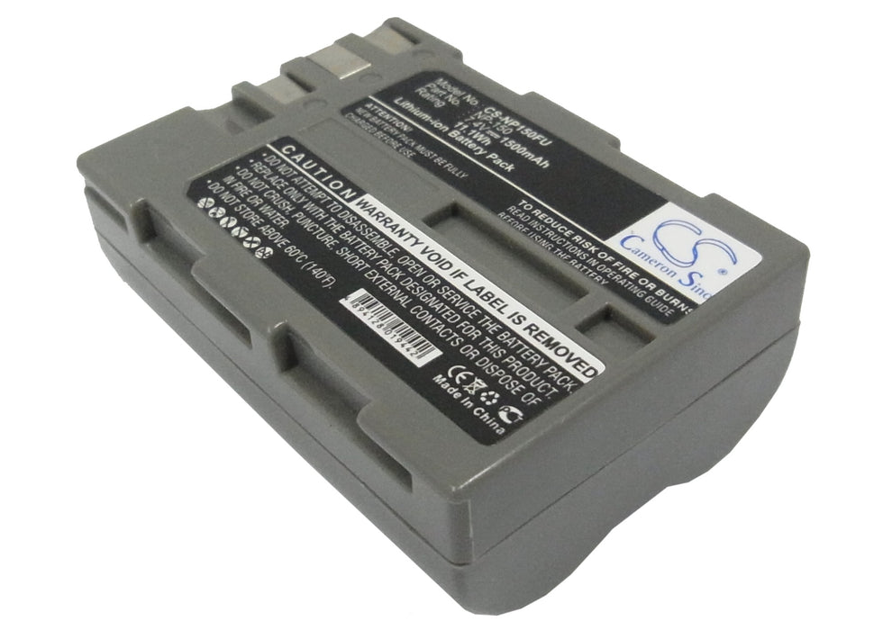 CS-NP150FU : Battery for Fujifilm FinePix S5 pro, BC-150, IS Pro - Replaces Fujifilm NP-150, BC-150