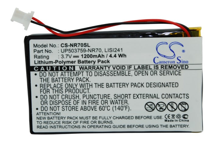 CS-NR70SL : Battery for Sony Clie PEG-NR60, Clie PEG-NR60V, Clie PEG-NR70 and others - Replaces Sony LISI241