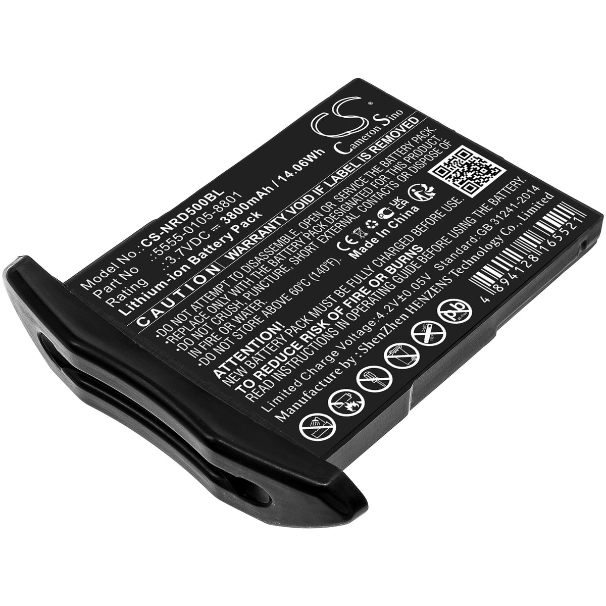 CS-NRD500BL : Battery for NCR Orderman NCR Orderman 5 - Replaces NCR O ...