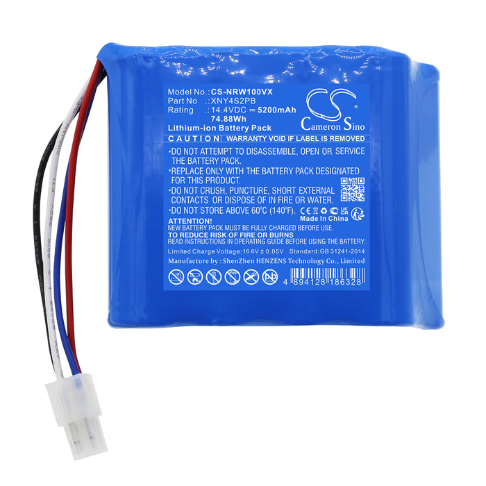 CS-NRW100VX : Battery for NARWAL J1, J2, YJCC001 and others - Replaces NARWAL XNY4S2PB