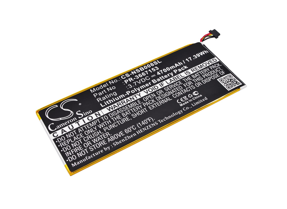 CS-NSB008SL : Battery for Nabi Dreamtab 8", DMTAB-NV08B - Replaces Nabi PR-3667153