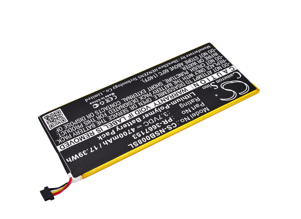 CS-NSB008SL : Battery for Nabi Dreamtab 8", DMTAB-NV08B - Replaces Nabi PR-3667153