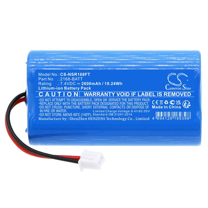 CS-NSR168FT : Battery for Nightstick NSR-2168 - Replaces Nightstick 2168-BATT