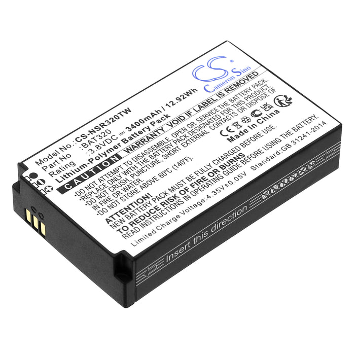 CS-NSR320TW : Battery for Inrico T320, T-298S - Replaces Inrico BAT320, B-87C