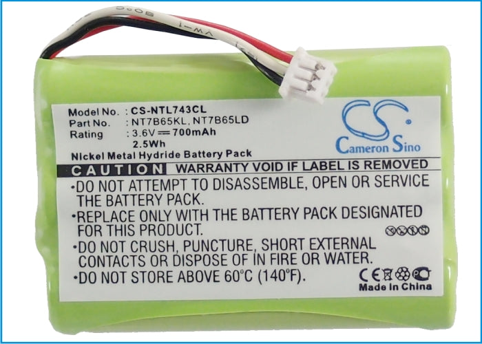 CS-NTL743CL : Battery for Formerly KIRK 50, KIRK 60, KIRK 70 - Replaces Nortel NT7B65KSE6, NTTQ47KAE6 and NT7B80BXE6, NT7B65LDE6 and others