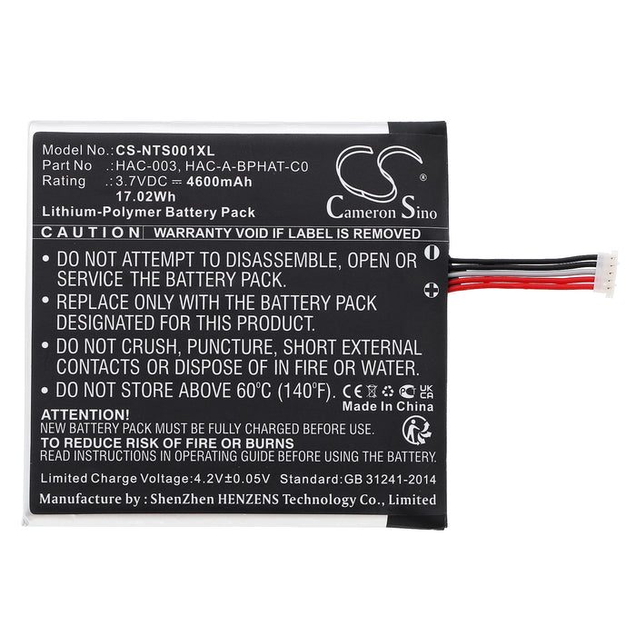 CS-NTS001XL : Battery for Nintendo Switch HAC-001, HAC-S-JP/EU-C0 - Replaces Nintendo HAC-003, HAC-A-BPHAT-C0