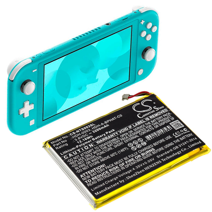 CS-NTS002SL : Battery for Nintendo Switch Lite, HDH-001, HDH-002 and others - Replaces Nintendo HDH-A-BPHAT-C0, HDH-003