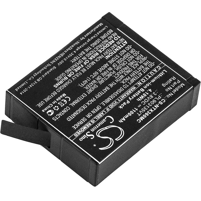 CS-NTX360MC : Battery for Insta360 One X - Replaces Insta360 PL903135VT, PL903135VT-S01