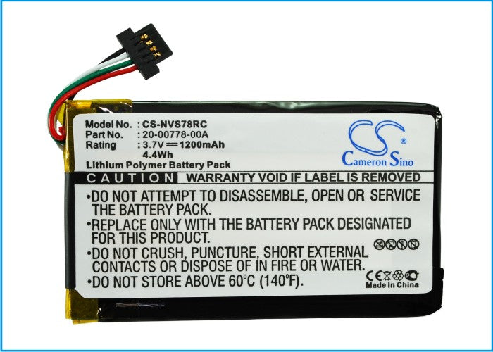CS-NVS78RC : Battery for Nevo SL - Replaces Nevo 20-00778-00A