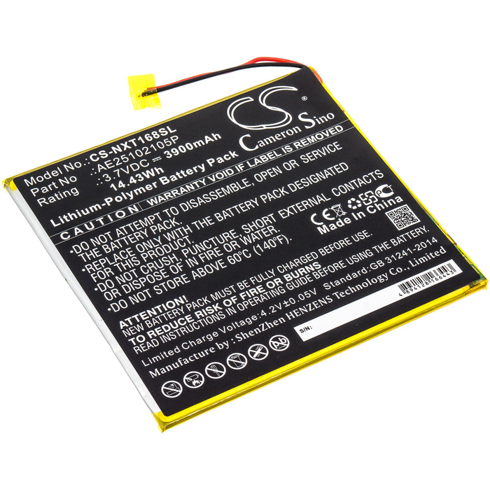 CS-NXT168SL : Battery for Nextbook Ares 8A, NX16A8116KPK - Replaces Nextbook AE25102105P