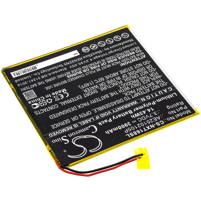 CS-NXT168SL : Battery for Nextbook Ares 8A, NX16A8116KPK - Replaces Nextbook AE25102105P
