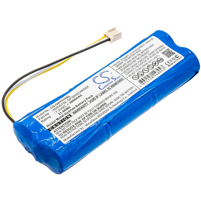 CS-OHT510SL : Battery for Ohaus Defender 5000 bench scale, T51P, T51XW and others - Replaces Ohaus 80500729, GP300SCH6S6Z