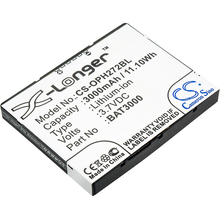 CS-OPH272BL : Battery for Opticon H-27, H-27 1D, H-27 2D - Replaces Opticon BAT3000, T65114B00028