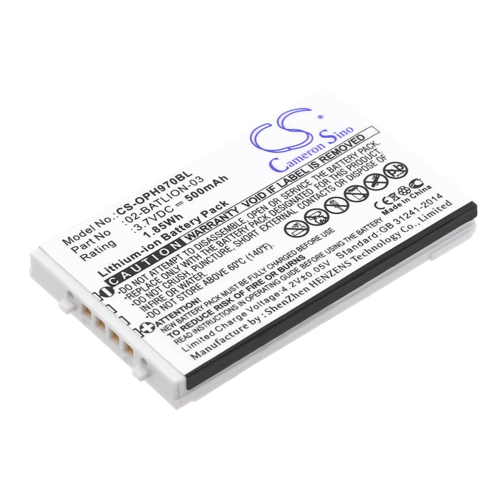 CS-OPH970BL : Battery for Opticon OPL-9700, OPL-9712, OPL-9723 and others - Replaces Opticon 02-BATLION-03, 11267, ORBLIOP0012