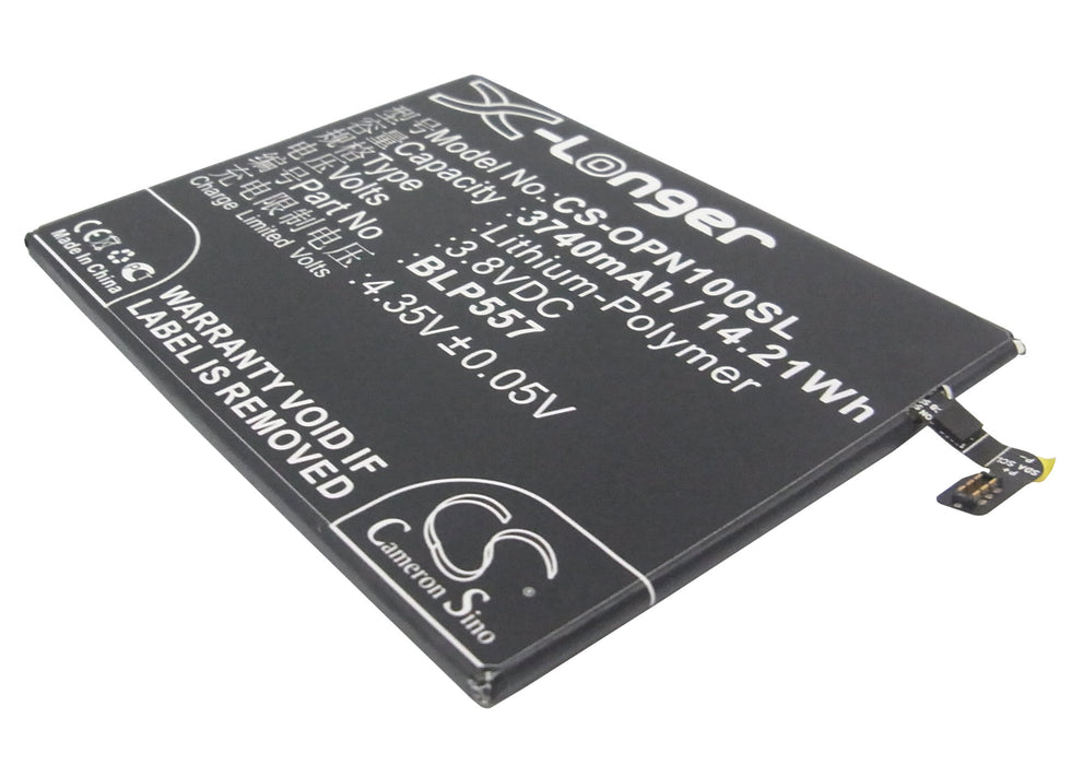 CS-OPN100SL : Battery for OPPO N1, N1T, N1W - Replaces OPPO BLP557