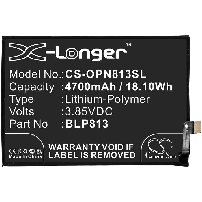 CS-OPN813SL : Battery for Oneplus Nord N100, BE2015, BE2013 and others - Replaces Oneplus BLP813