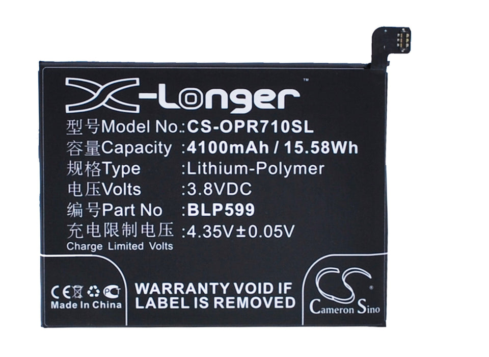 CS-OPR710SL : Battery for OPPO R7 Plus - Replaces OPPO BLP599