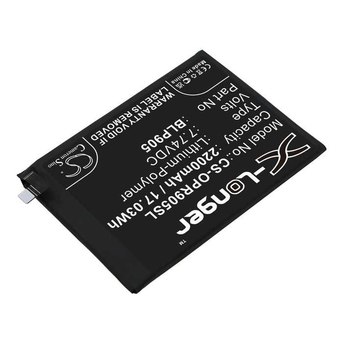 CS-OPR905SL : Battery for OPPO Reno 7 Pro 5G, Reno 7 Pro 5G 2021, Reno 7 Pro 5G 2021 Standard Edition and others - Replaces OPPO BLP905
