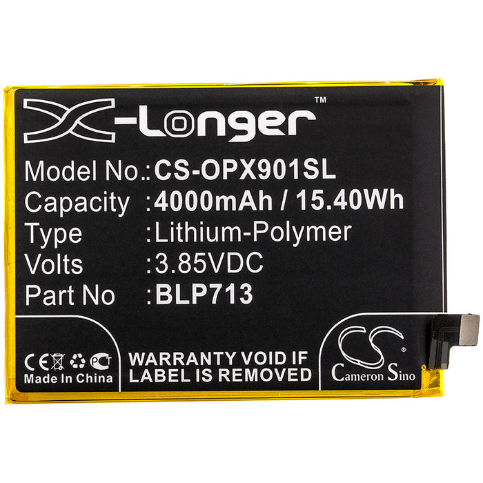 CS-OPX901SL : Battery for OPPO RMX1901, Realme X - Replaces OPPO BLP713